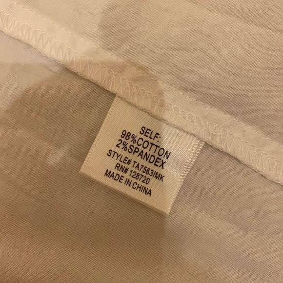 White off the shoulder tie up top - Picture 4 of 4